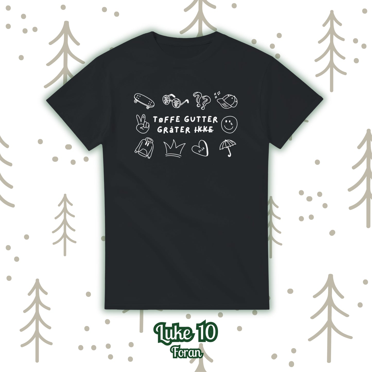 10 - Tøffe gutter gråter (sort)