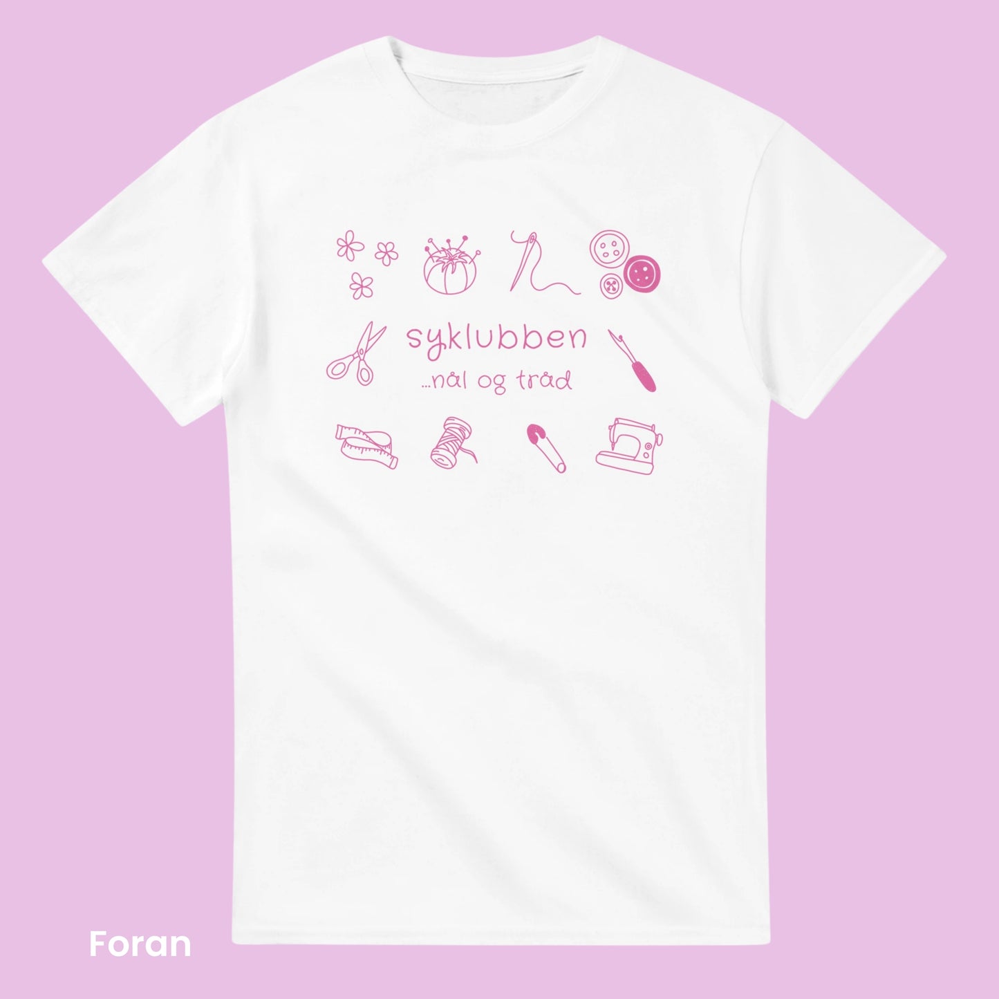 Syklubben - Nål og tråd (rosa)